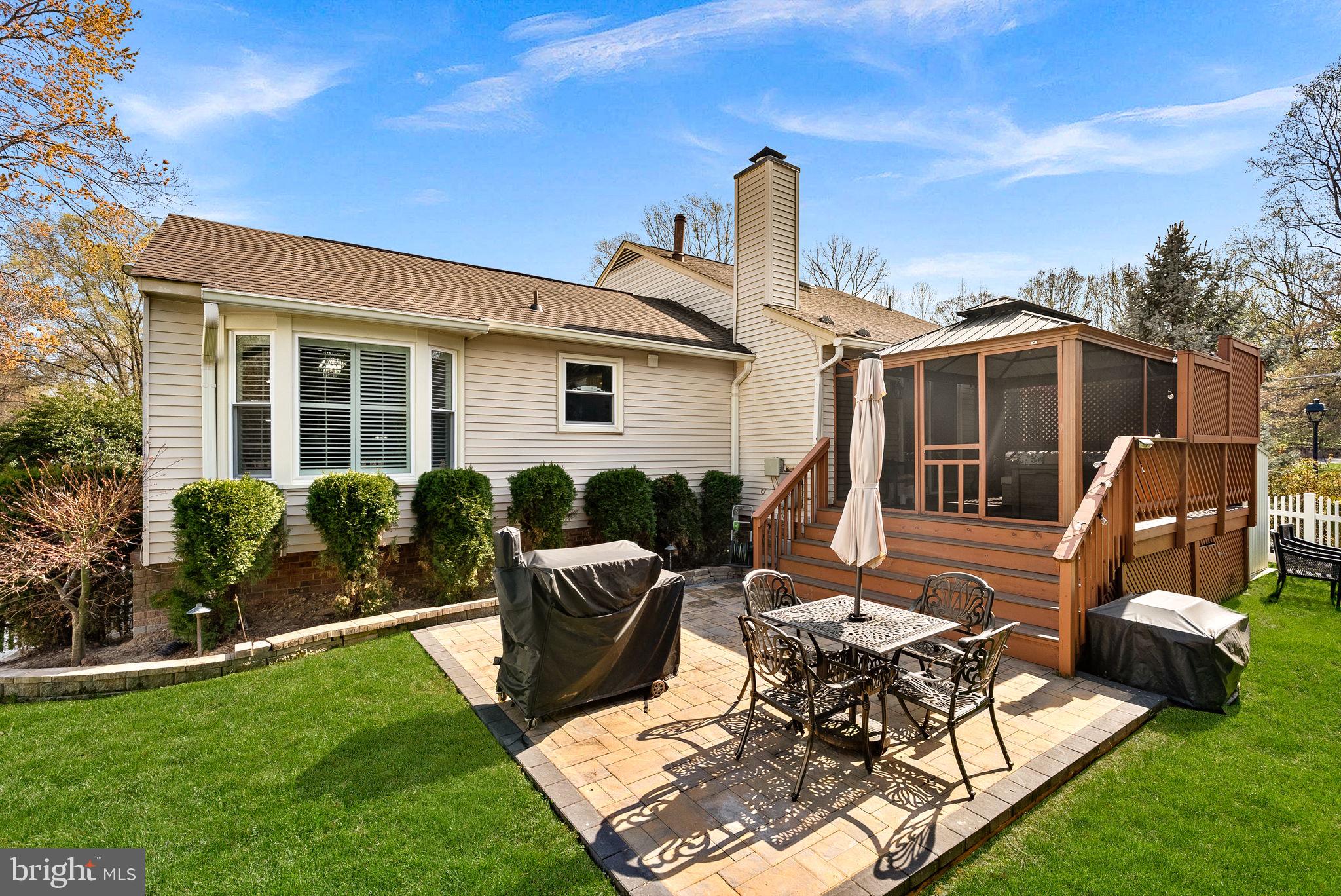 6208 Ormandy Drive Burke, VA 22015 - Photo 52 of 57 a view of a house with backyard sitting area and garden