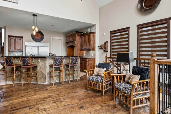 a very nice looking room with a large window