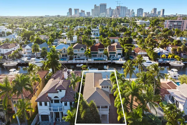 an aerial view of multiple house