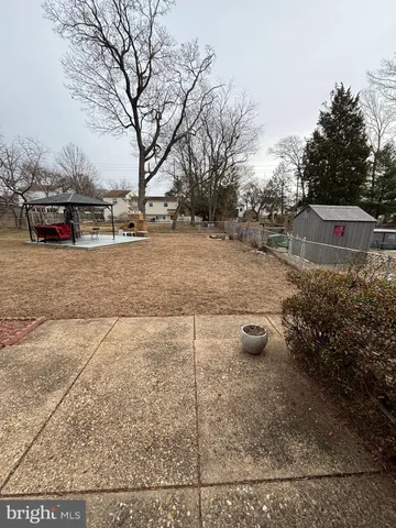a park view with large trees