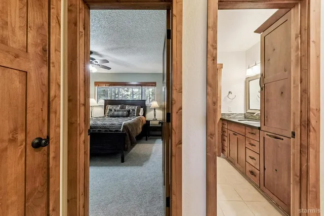 a en suite bathroom with a sink