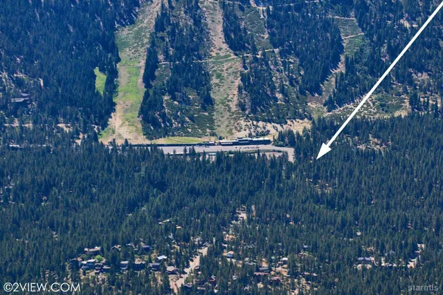 a view of a street with lots of trees