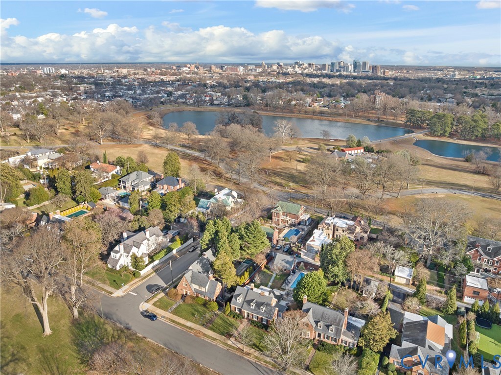 803 Spottswood Road Richmond, VA 23220 - Photo 47 of 50 a view of a lake with a city