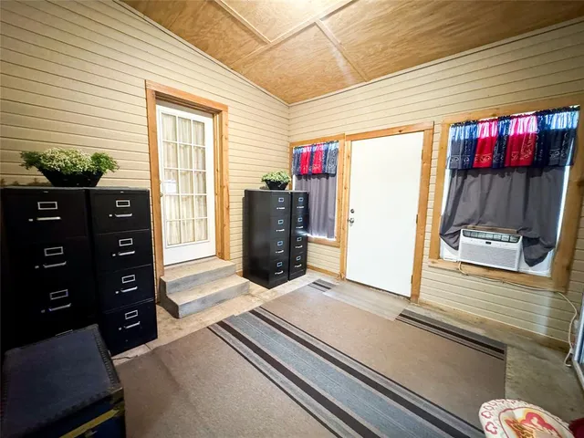 a view of a car garage