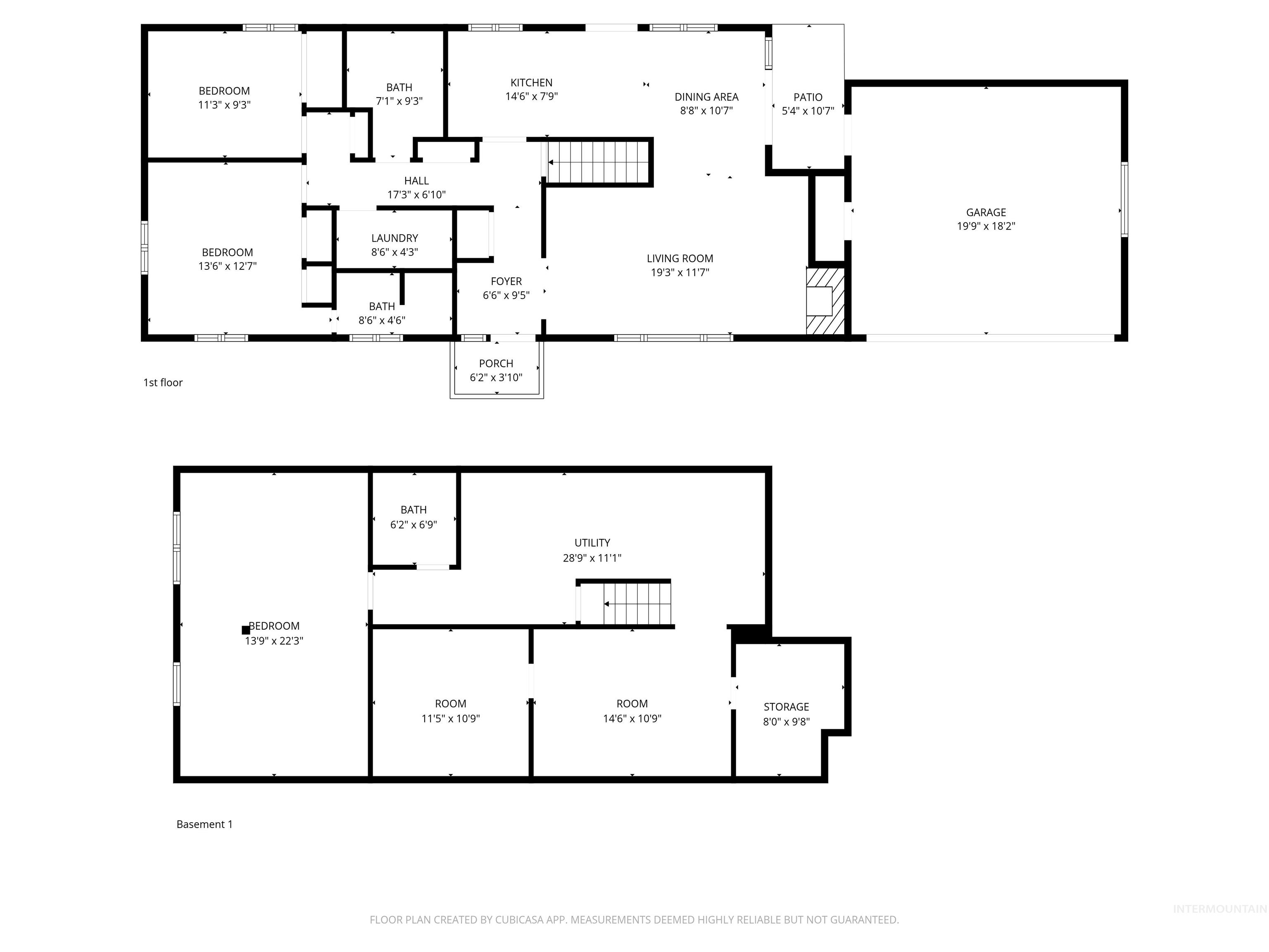 209 Walnut Drive Potlatch, ID 83855 - Photo 27 of 27 View of home floor plan