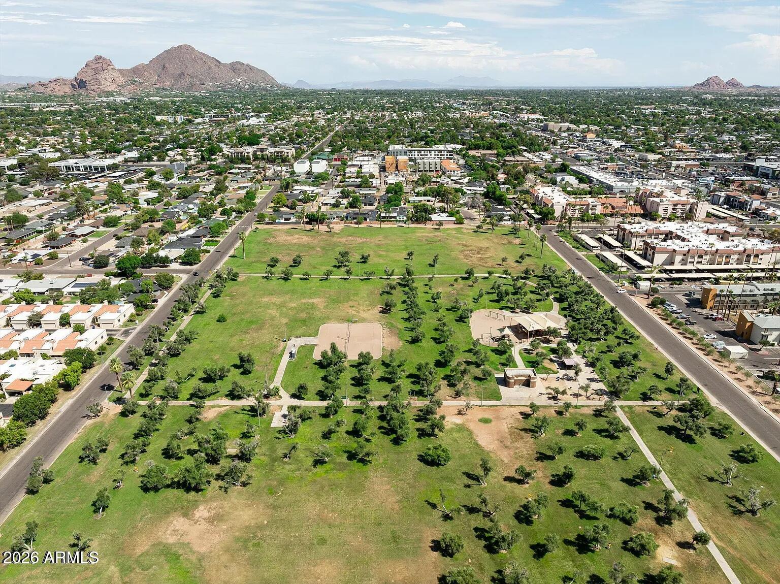 4313 North 28th Street Phoenix, AZ 85016 - Photo 26 of 26 an aerial view of residential houses with outdoor space