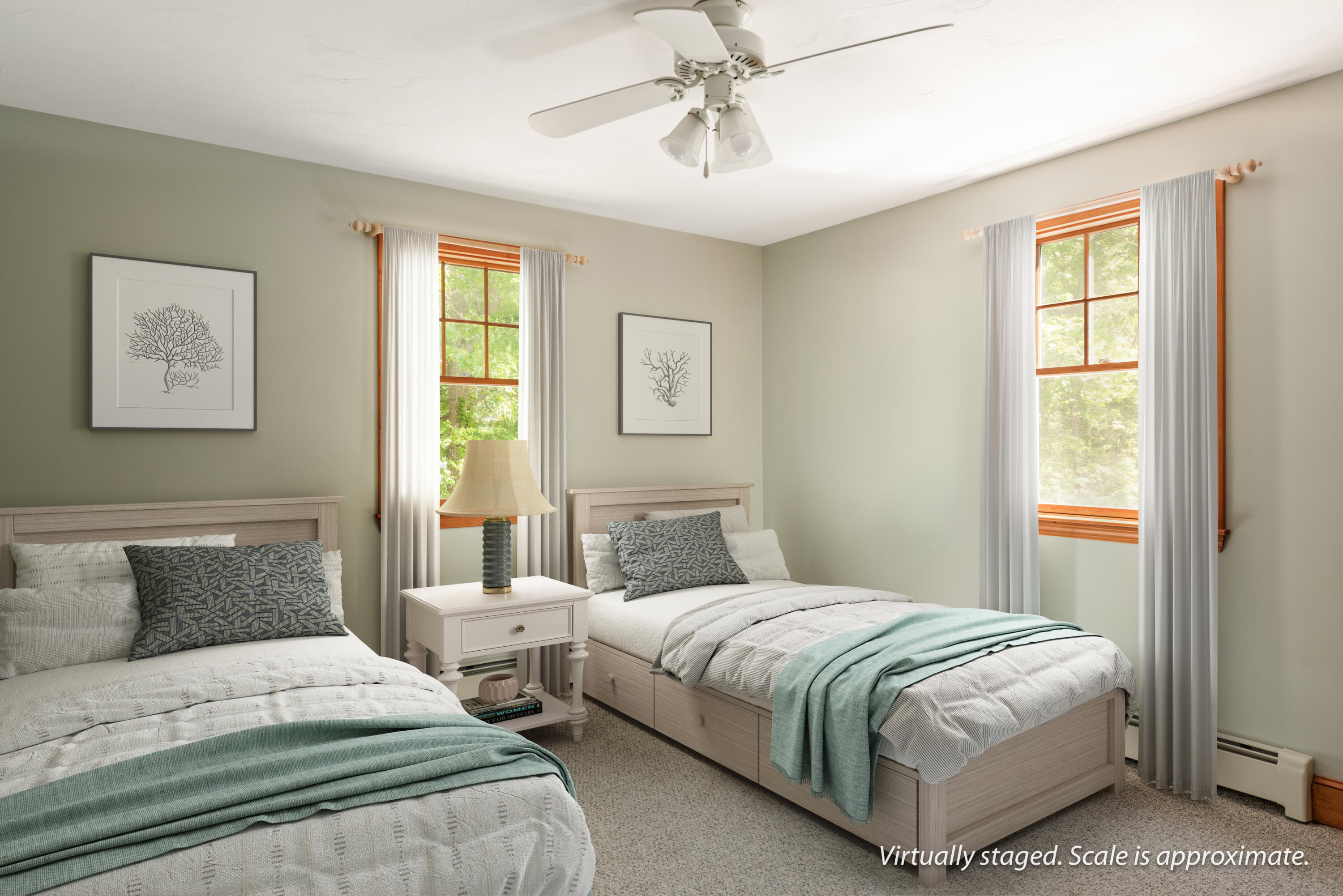 305 Monomoscoy Road Mashpee, MA 02649 - Photo 18 of 49 a bedroom with two beds and a window