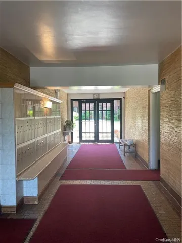 a large room with window