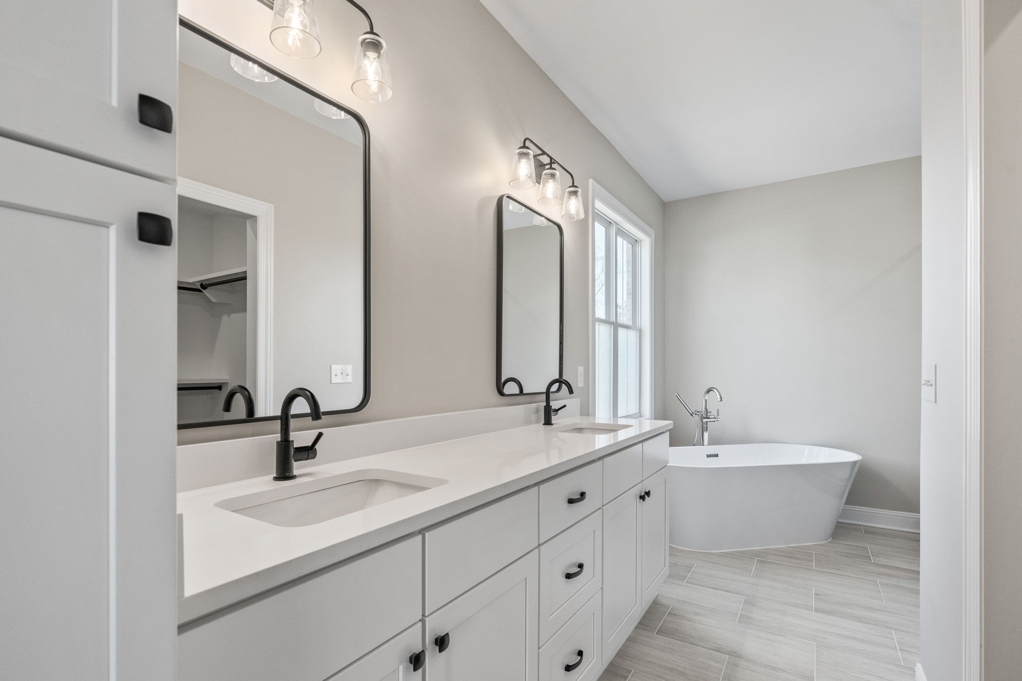 136 Augusta Trail Springfield, TN 37172 - Photo 14 of 31 a bathroom with a double vanity sink mirror and double