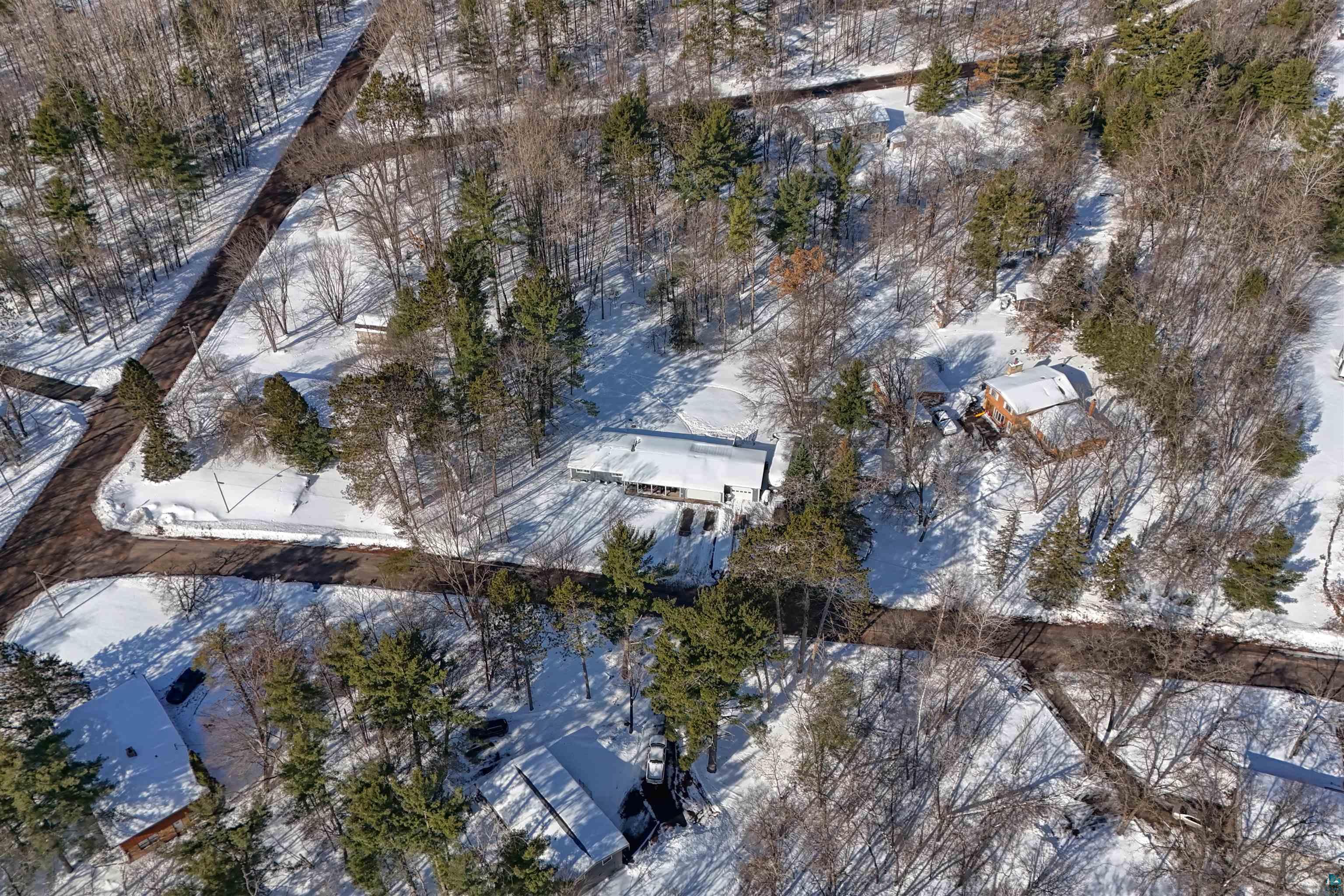 10719 North Oak Ridge Street Hayward, WI 54843 - Photo 49 of 57 View of snowy aerial view