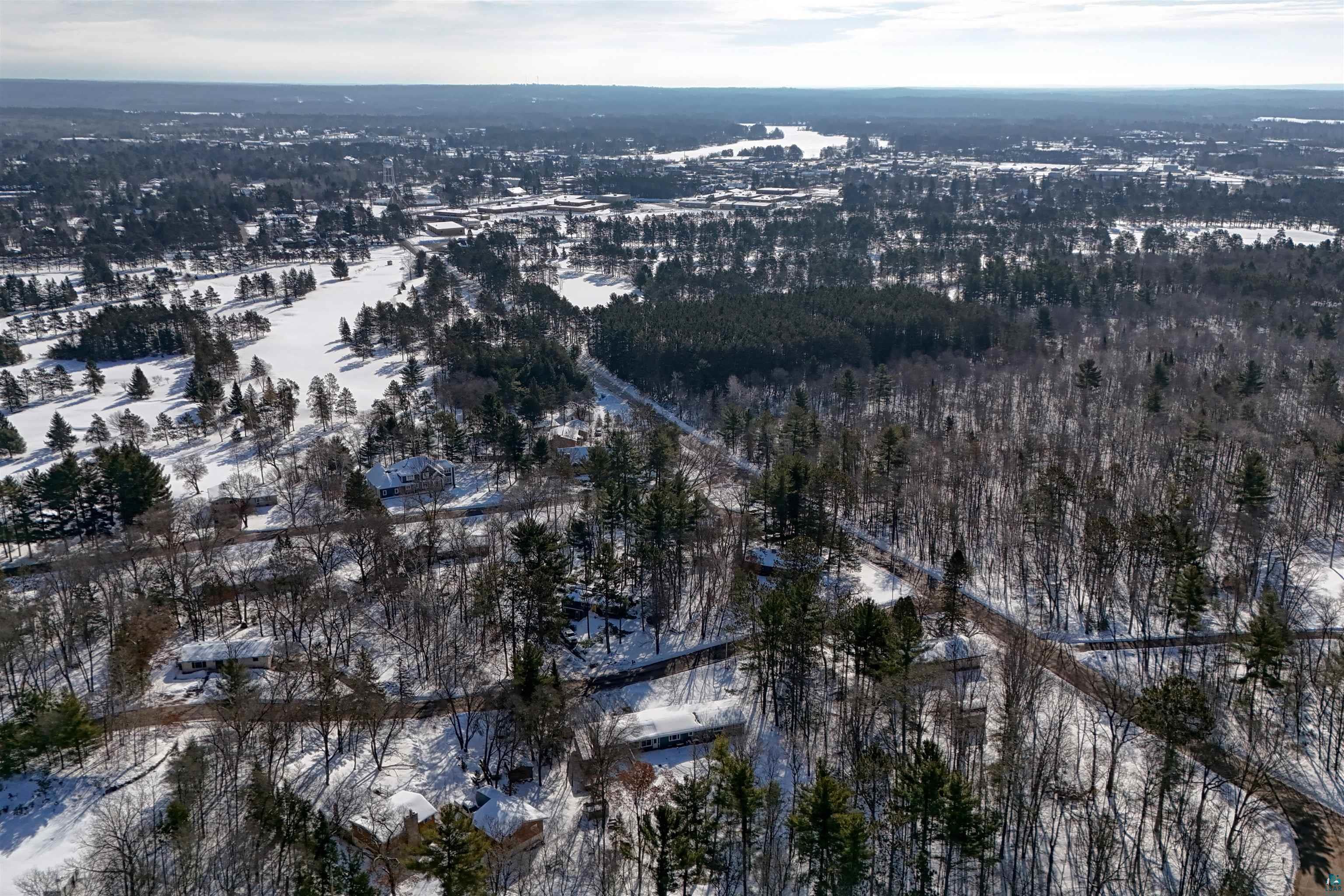 10719 North Oak Ridge Street Hayward, WI 54843 - Photo 53 of 57 View of snowy aerial view