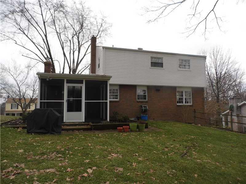 218 Wyngate Road Coraopolis, PA 15108 - Photo 16 of 16 Exterior Back. ENJOY THE SCREENED PORCH AND PATIO YEAR LONG