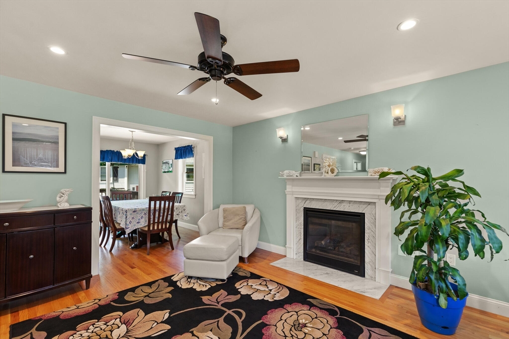 6 Ferry Road, Unit A Salisbury, MA 01952 - Photo 4 of 28 a living room with furniture a fireplace and a potted plant