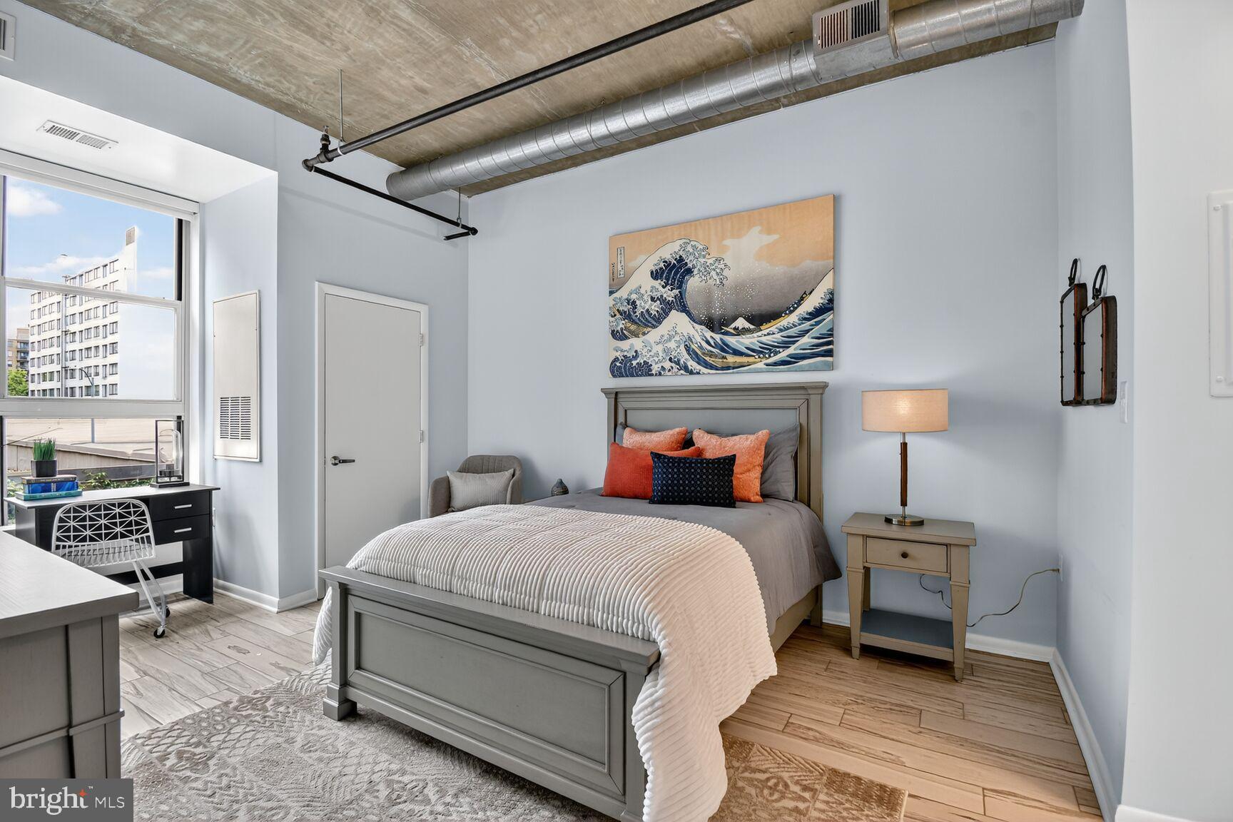 1300 N Street Northwest, Unit 214 Washington, DC 20005 - Photo 10 of 38 Spacious & Bright Bedroom