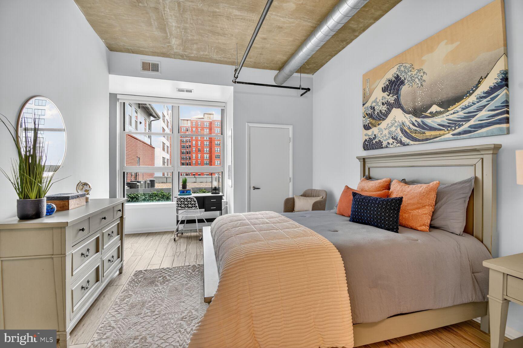 1300 N Street Northwest, Unit 214 Washington, DC 20005 - Photo 12 of 38 Spacious & Bright Bedroom