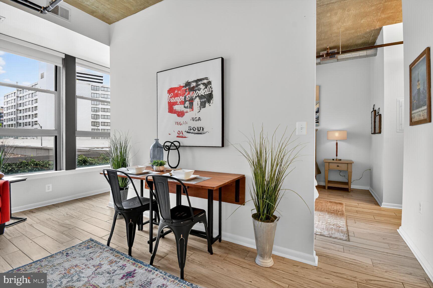 1300 N Street Northwest, Unit 214 Washington, DC 20005 - Photo 37 of 38 Open Floor Plan (bedroom can be closed off)