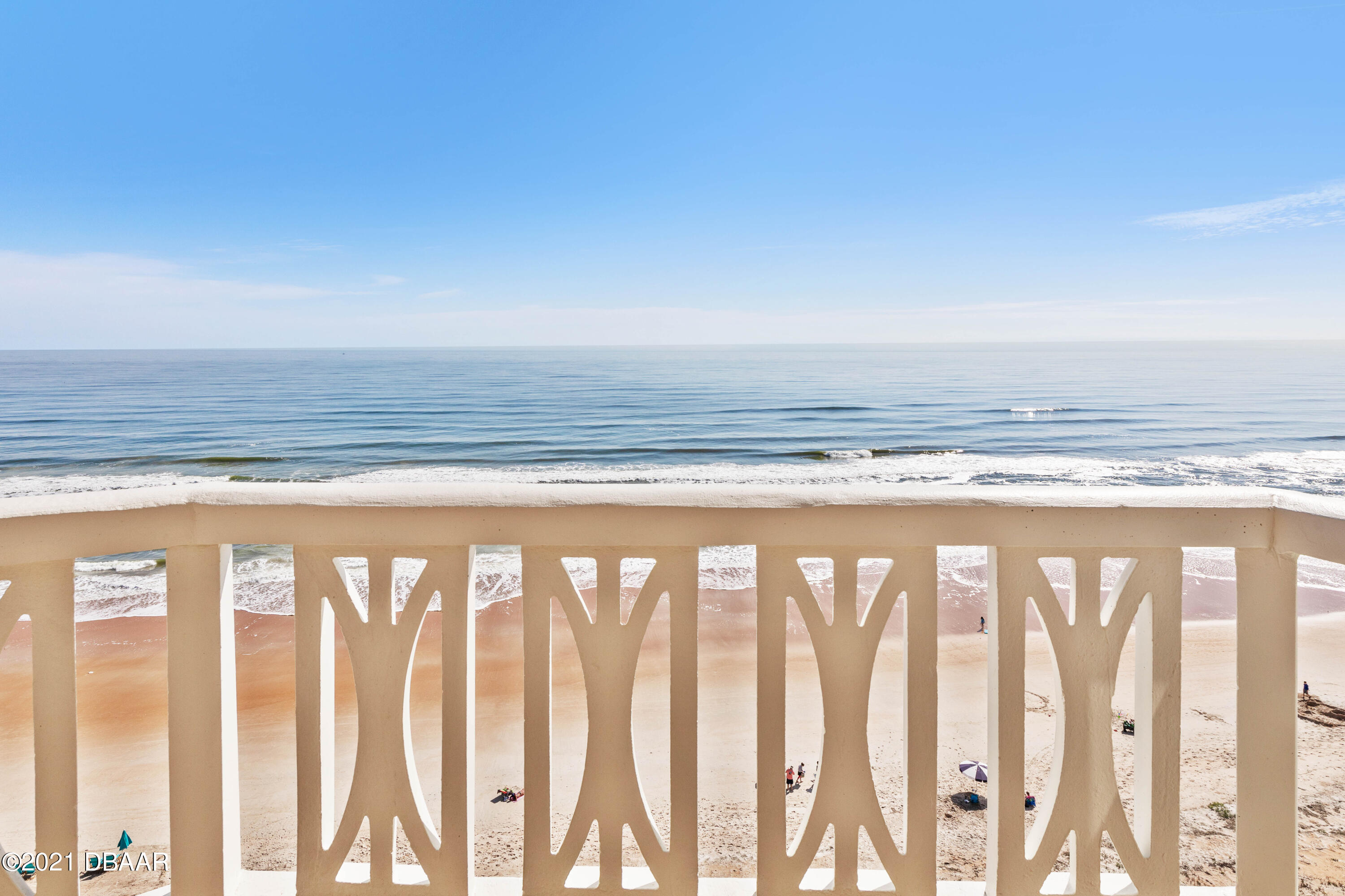 1051 Ocean Shore Boulevard, Unit 1102 Ormond Beach, FL 32176 - Photo 3 of 29 a view of wooden floor with a ocean view