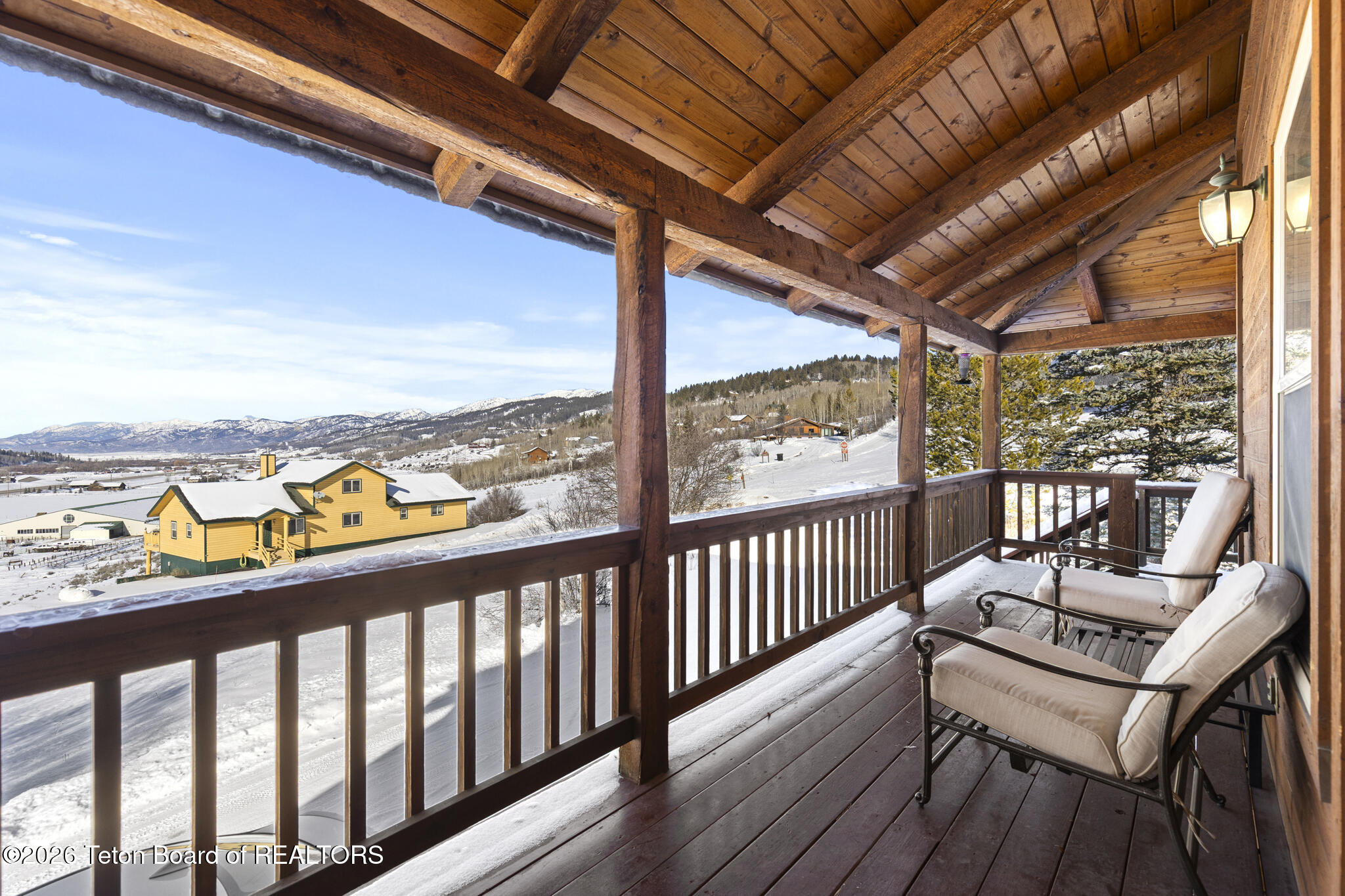 176 Aspen Lane Alpine, WY 83128 - Photo 37 of 48 Deck View