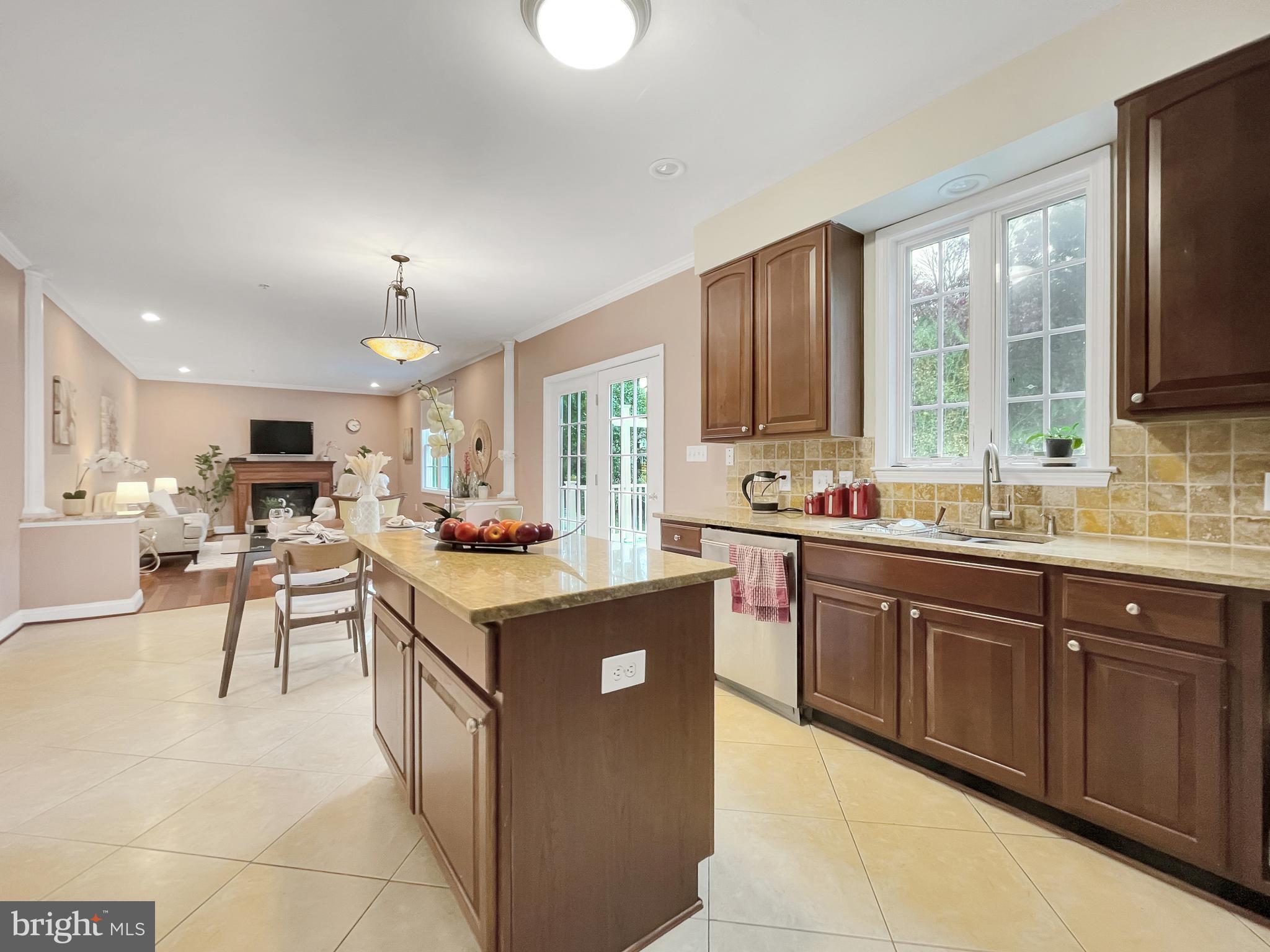 14602 Dufief Mill Road North Potomac, MD 20878 - Photo 9 of 66 Open Kitchen, Dining, Living Space