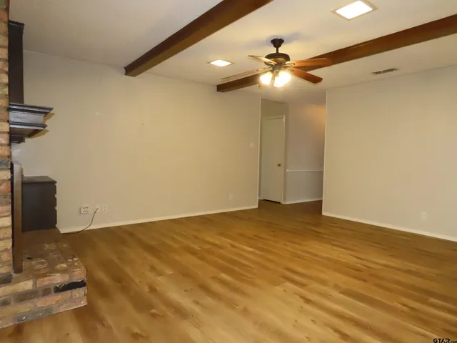 a view of an empty room