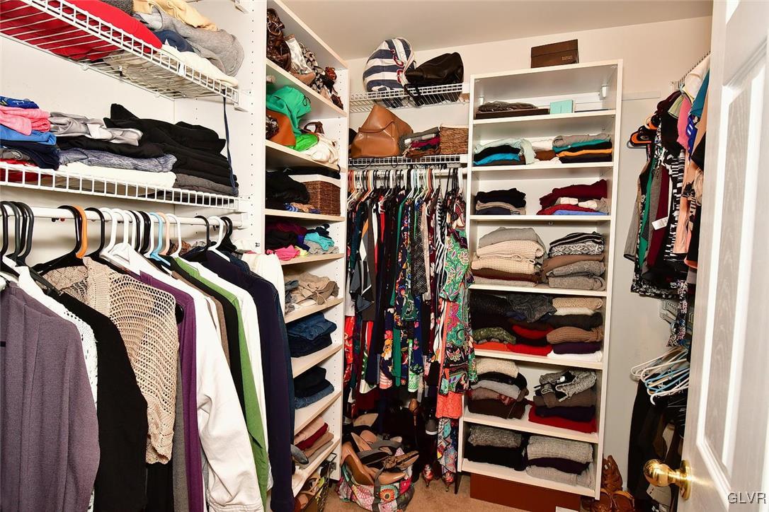 820 Texas Road Easton, PA 18042 - Photo 25 of 41 a view of walk in closet with clothes and shoes