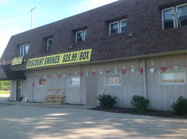 a sign that is on the side of a building