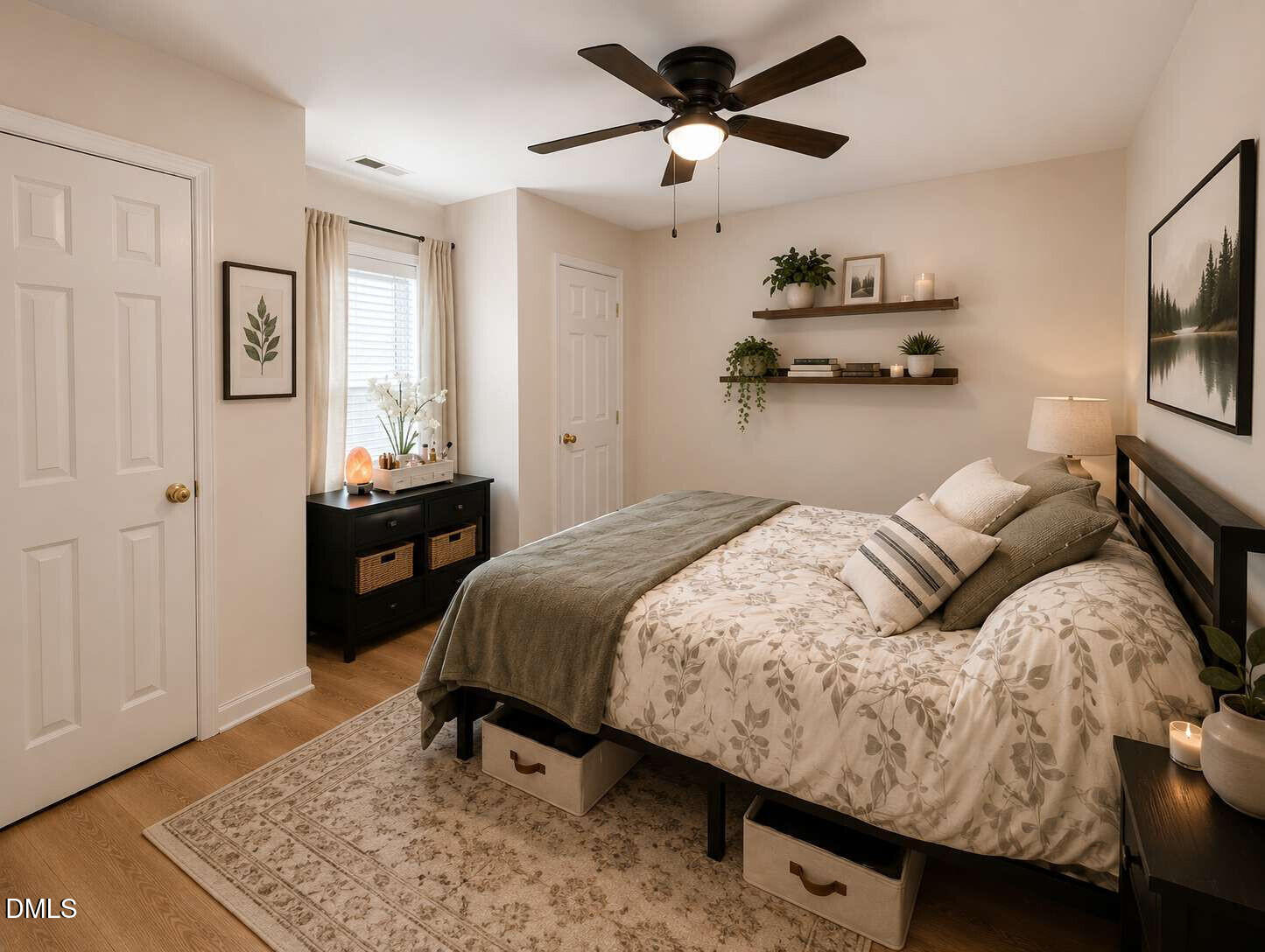 120 Student Place Durham, NC 27713 - Photo 11 of 15 a bedroom with a bed and wooden floor
