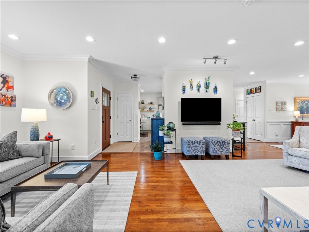 7723 Stuart Hall Road Henrico, VA 23229 - Photo 29 of 42 Recessed lighting illuminates the living space wit