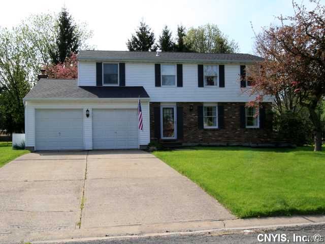 4203 Mill Run Road Clay, NY 13090 - Photo 1 of 1 Exterior Front. Vinyl siding with Brick accents, c