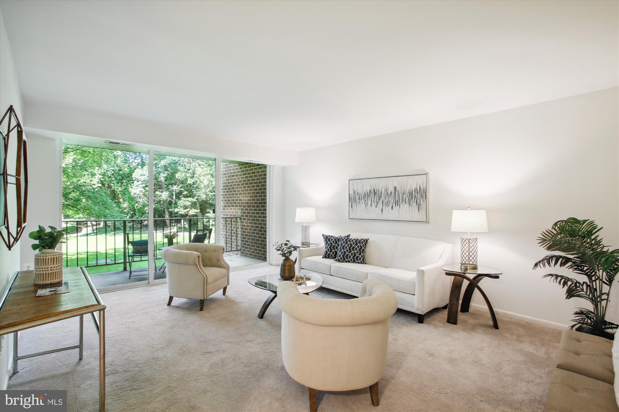 1408 Northgate Square, Unit 12B Reston, VA 20190 - Photo 3 of 31 Spacious Living Room opens to Balcony