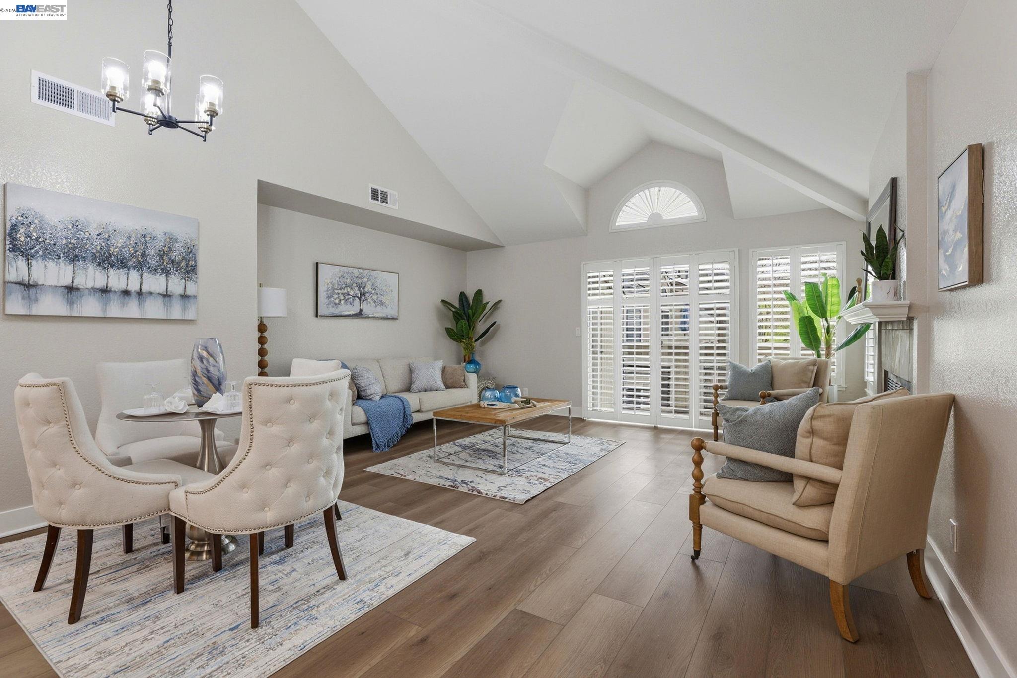 309 South Overlook Drive San Ramon, CA 94582 - Photo 9 of 29 a living room with furniture a chandelier and a window