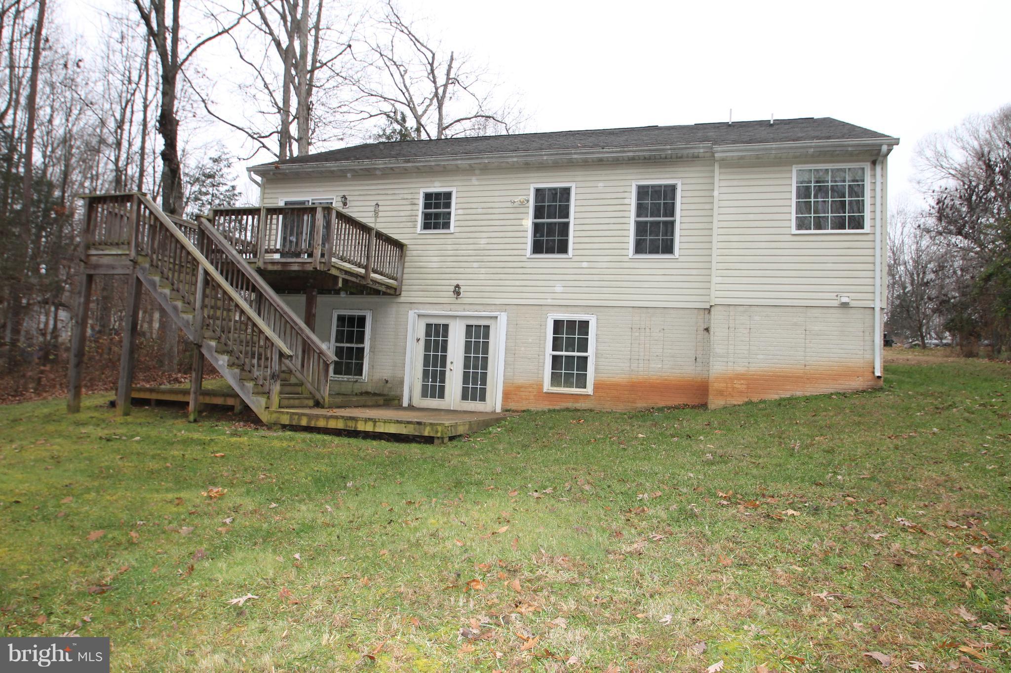 120 Lone Oak Road Partlow, VA 22534 - Photo 2 of 26 Rear with Deck & Walk-out Basement