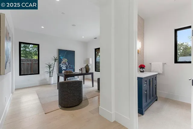 a living room with furniture and window