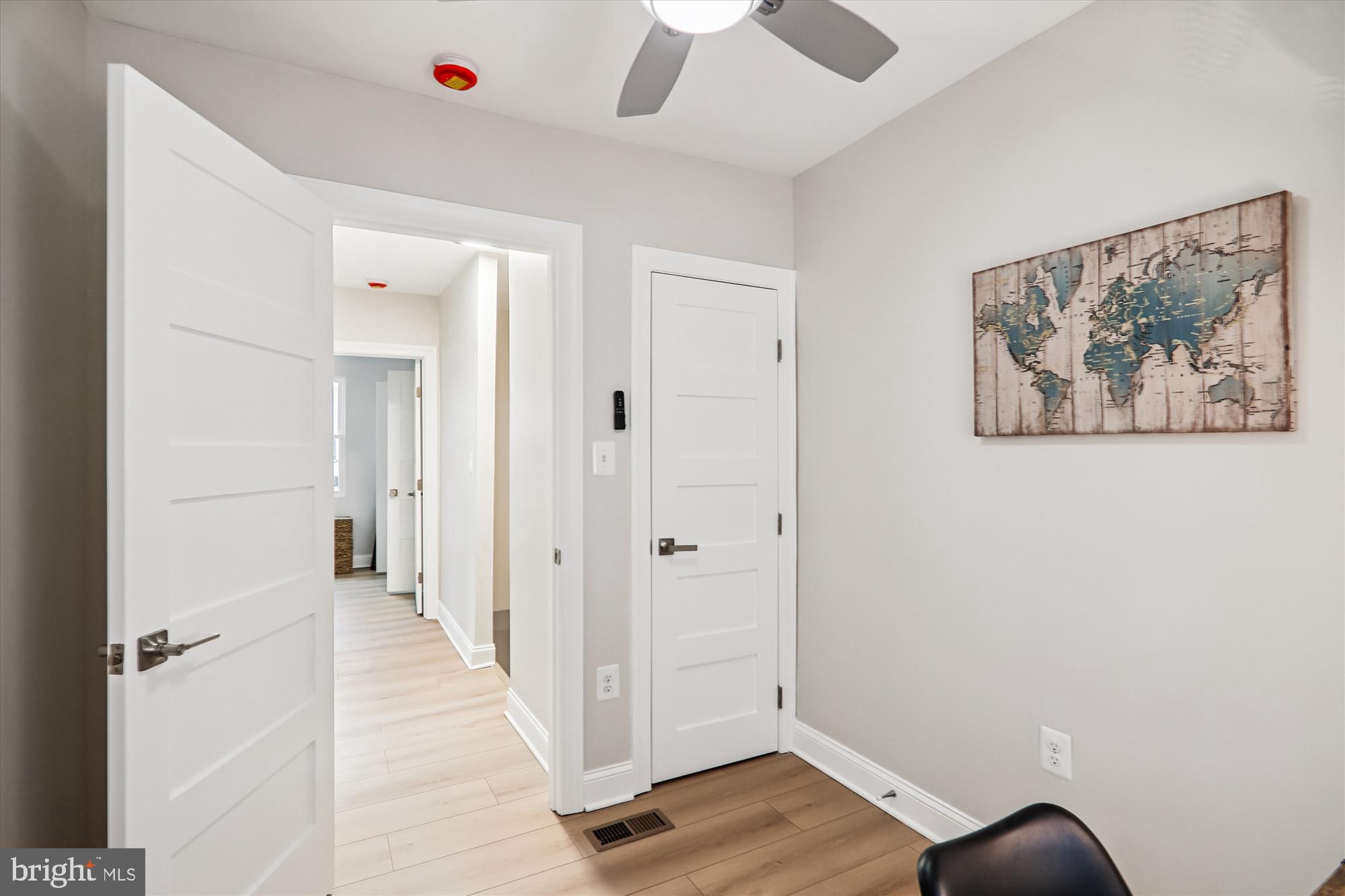 1374 Rittenhouse Street Northwest Washington, DC 20011 - Photo 16 of 30 a view of a hallway with wooden floor