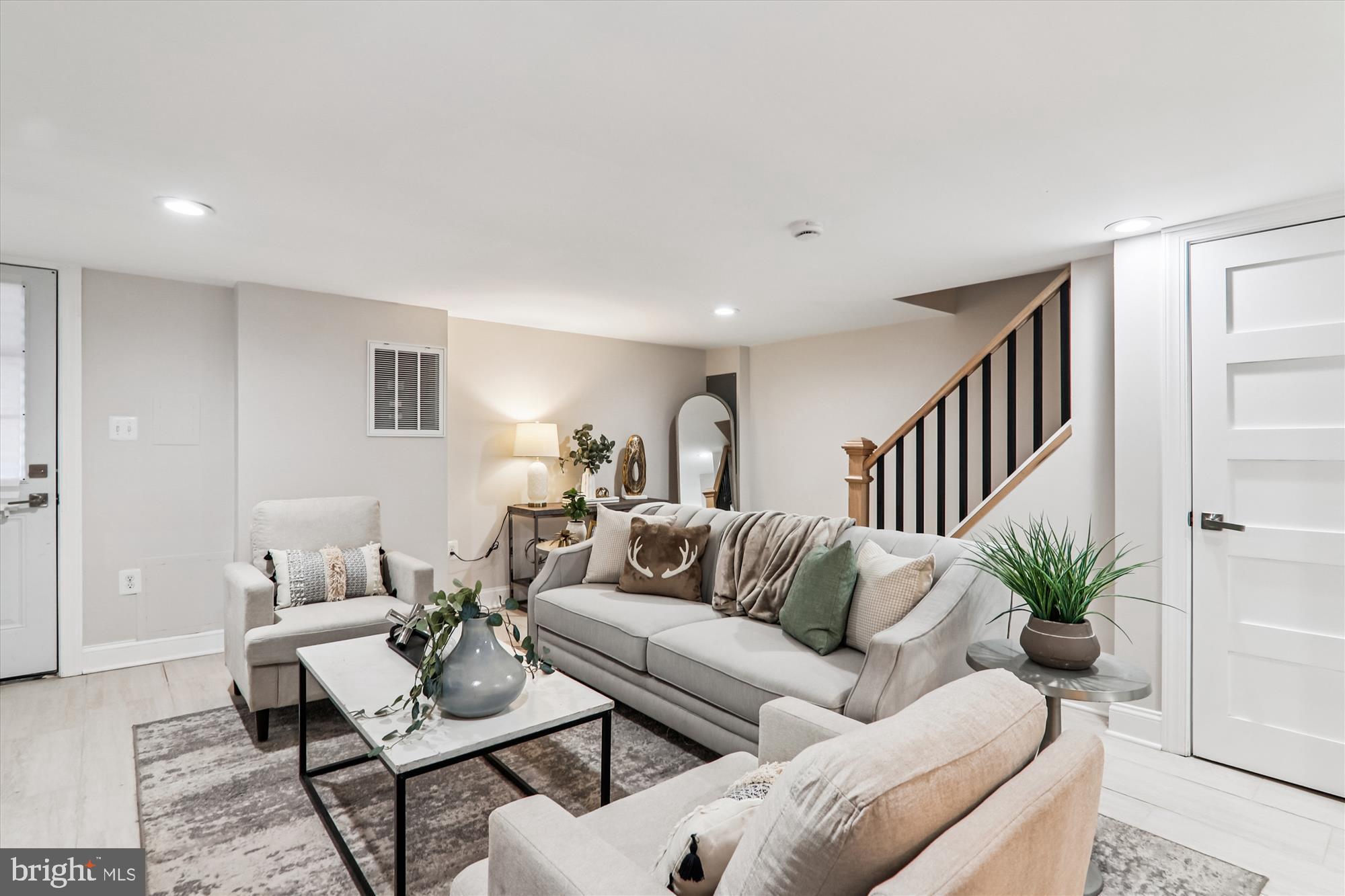 1374 Rittenhouse Street Northwest Washington, DC 20011 - Photo 22 of 30 a living room with furniture and wooden floor