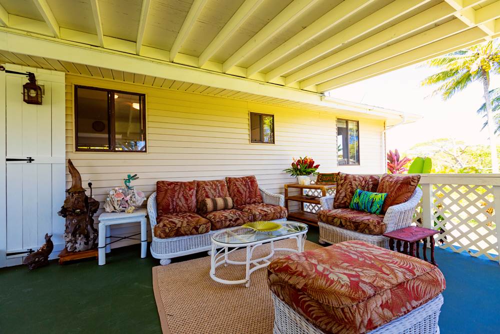 44 North Honokala Road Haiku, HI 96708 - Photo 7 of 30 a outdoor living space with furniture and garden view