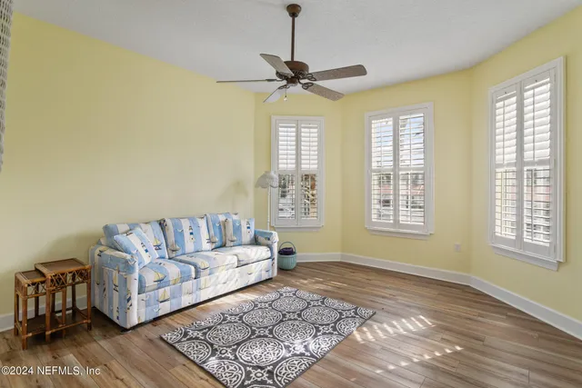 a house view with a garden space