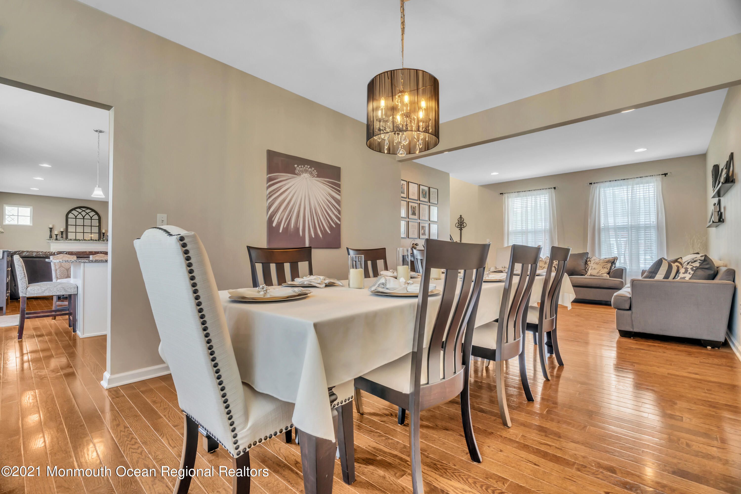 16 Bellagio Road Jackson, NJ 08527 - Photo 13 of 46 a view of a dining room with furniture and wooden floor