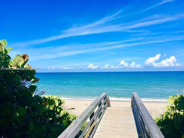 a view of outside space and ocean view
