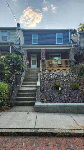 a front view of a house