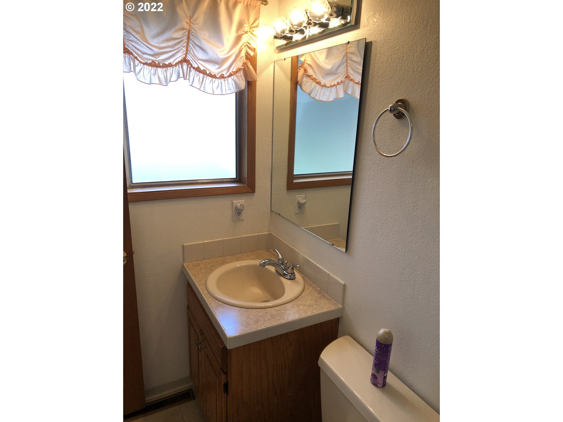 2806 Southwest Goodwin Avenue Pendleton, OR 97801 - Photo 22 of 32 a bathroom with a sink a mirror and a vanity