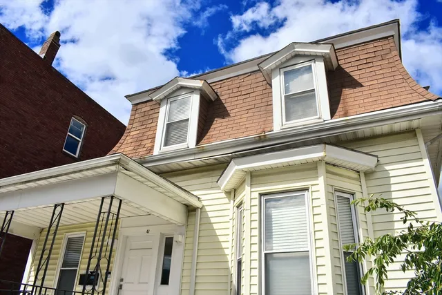 a front view of a house