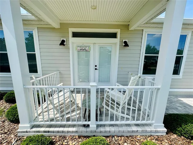 a view of front door