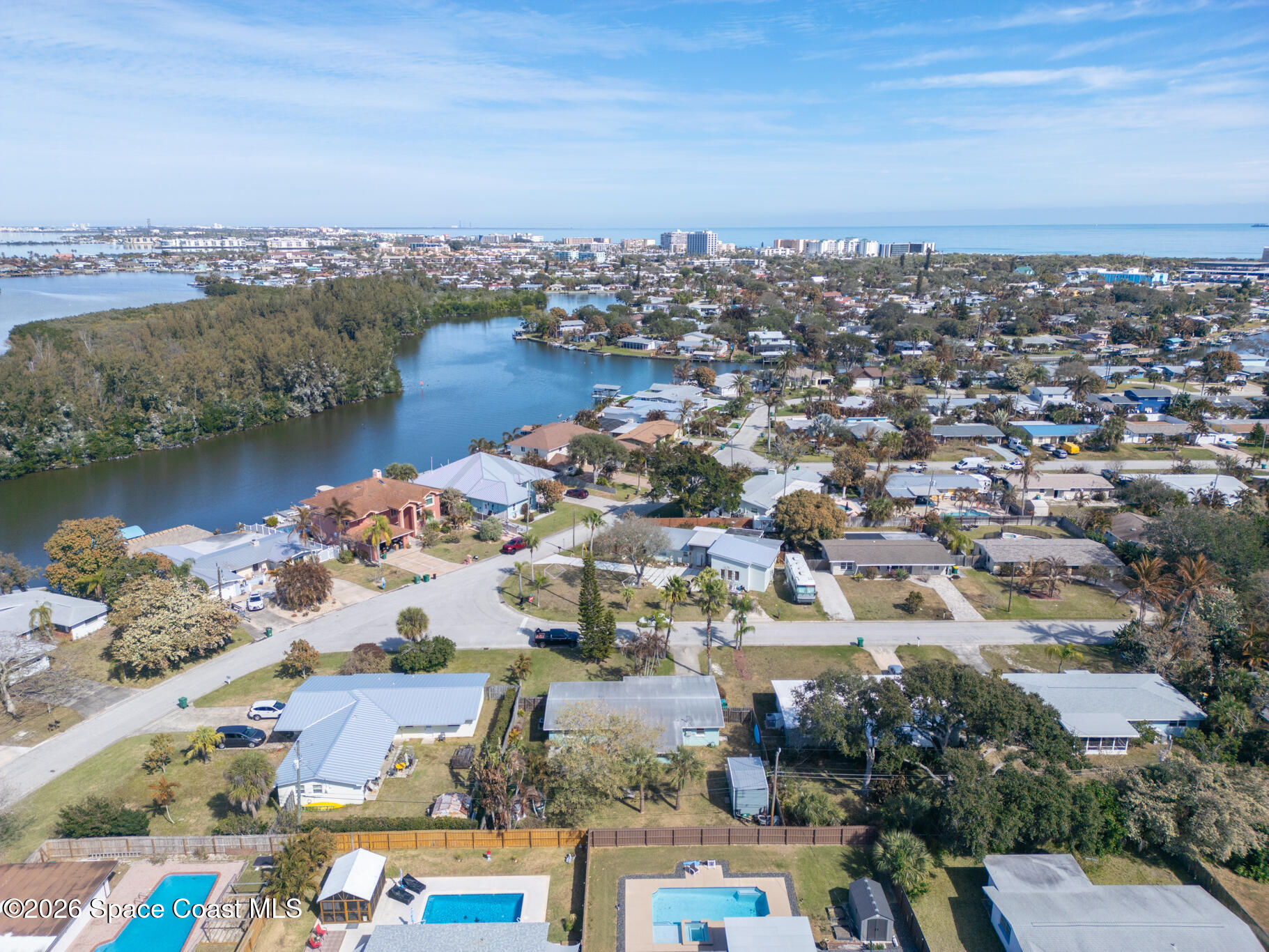 740 Java Road Cocoa Beach, FL 32931 - Photo 22 of 42 Aerial View