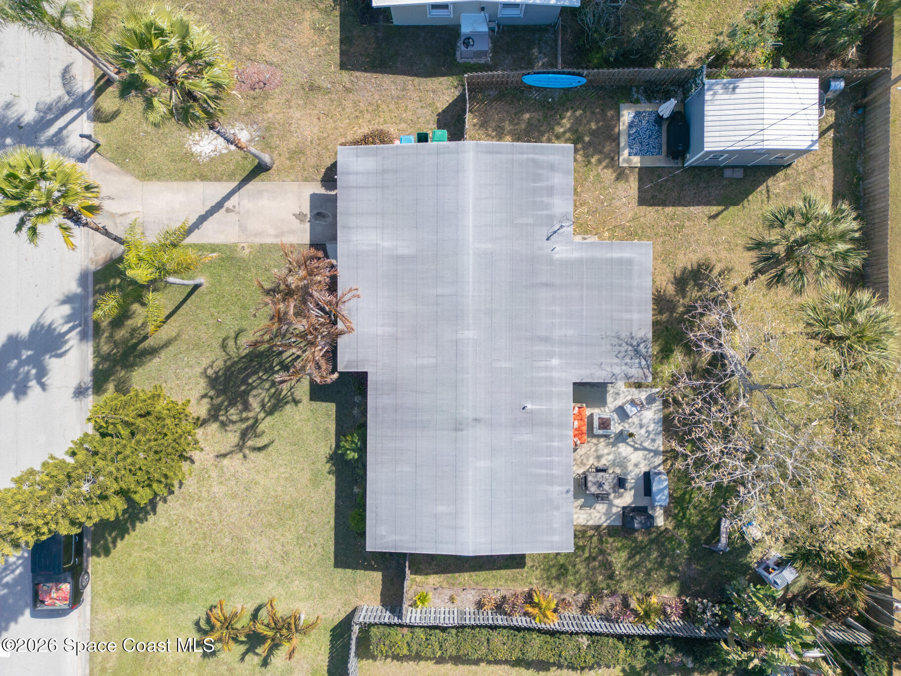 740 Java Road Cocoa Beach, FL 32931 - Photo 35 of 40 an aerial view of residential houses with outdoor space