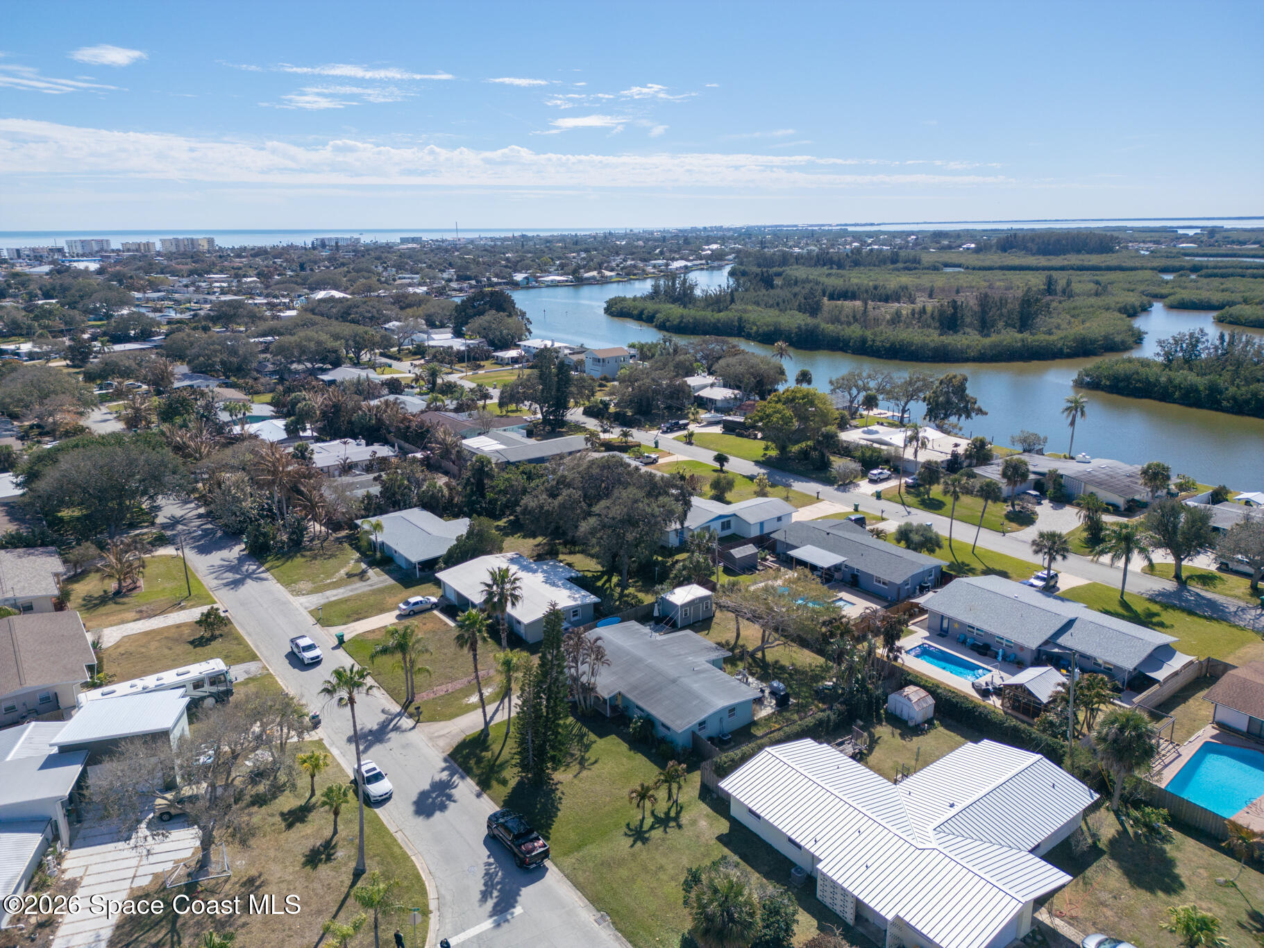 740 Java Road Cocoa Beach, FL 32931 - Photo 38 of 42 Aerial View