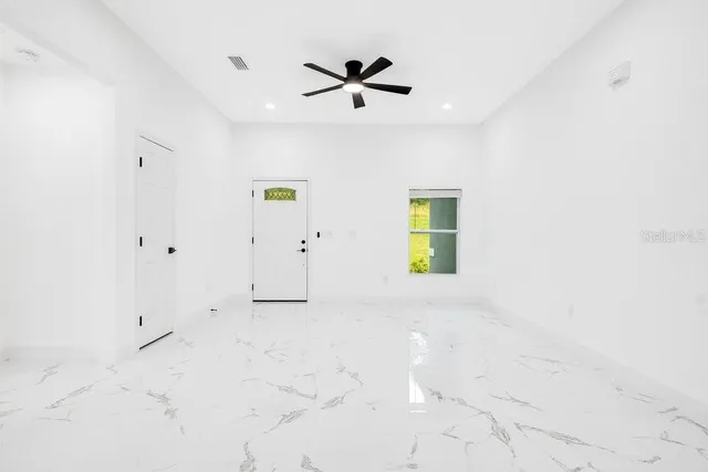 a view of an empty room