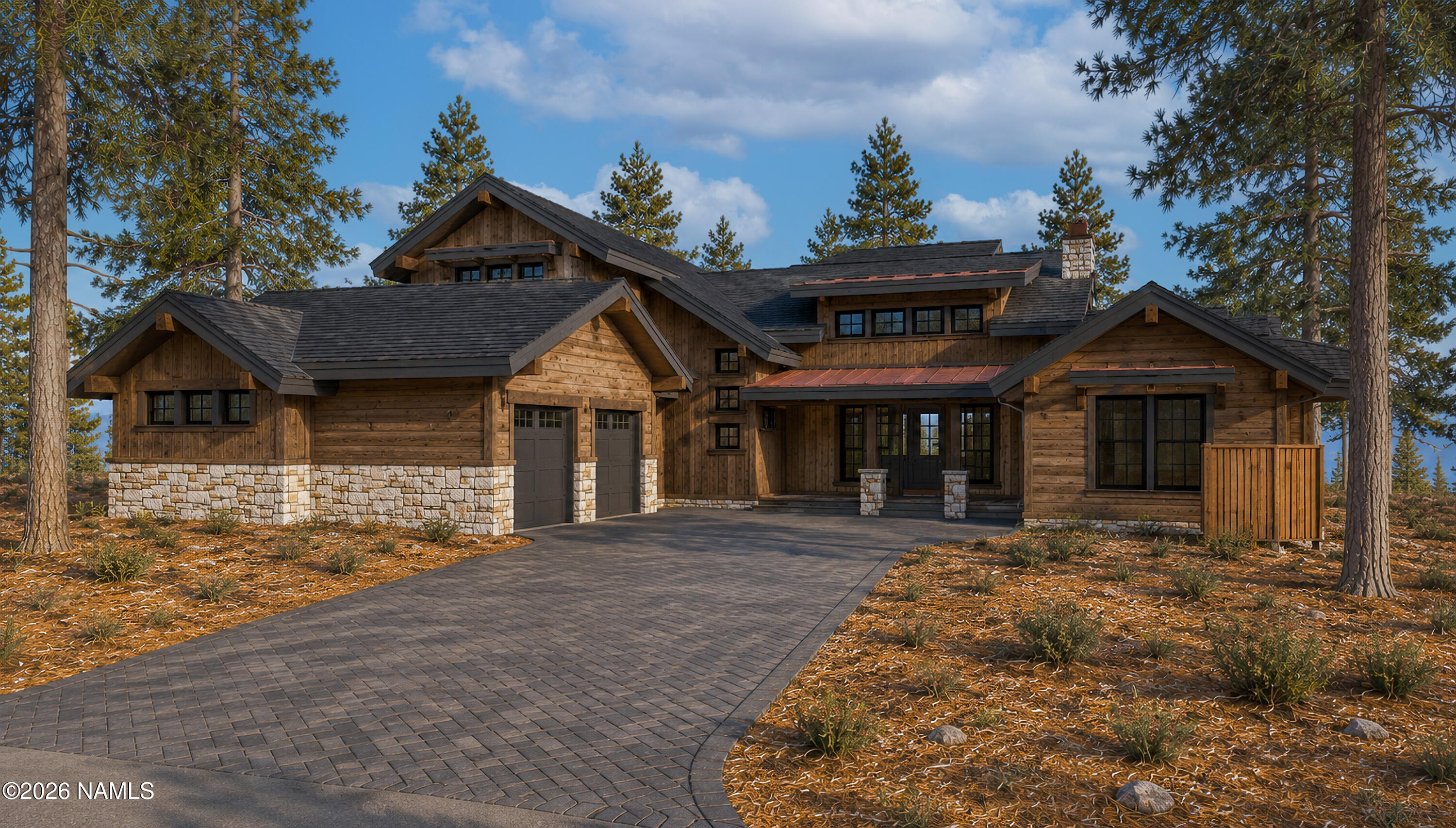 2380 East Del Rae Drive Flagstaff, AZ 86005 - Photo 2 of 26 a front view of a house with a garden and yard