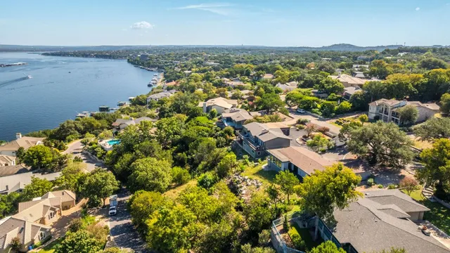 an aerial view of a city