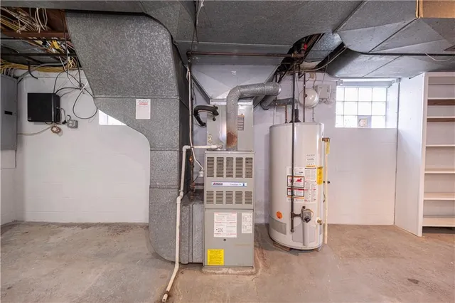 a view of storage and utility room